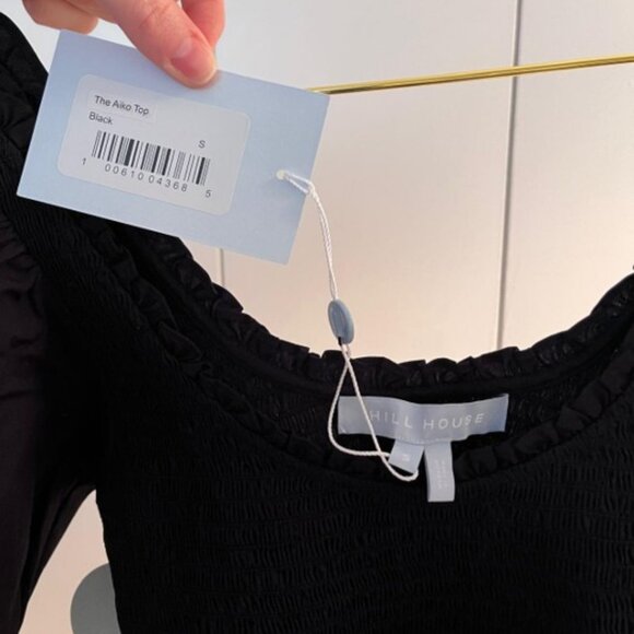The Aiko Nap Top | Black Cotton | S - Picture 3 of 5